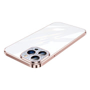 Custodia smerigliata placcata con protezione per lenti a diamante SULADA, For iPhone 12 Pro Max, For iPhone 11, For iPhone 11 Pro Max