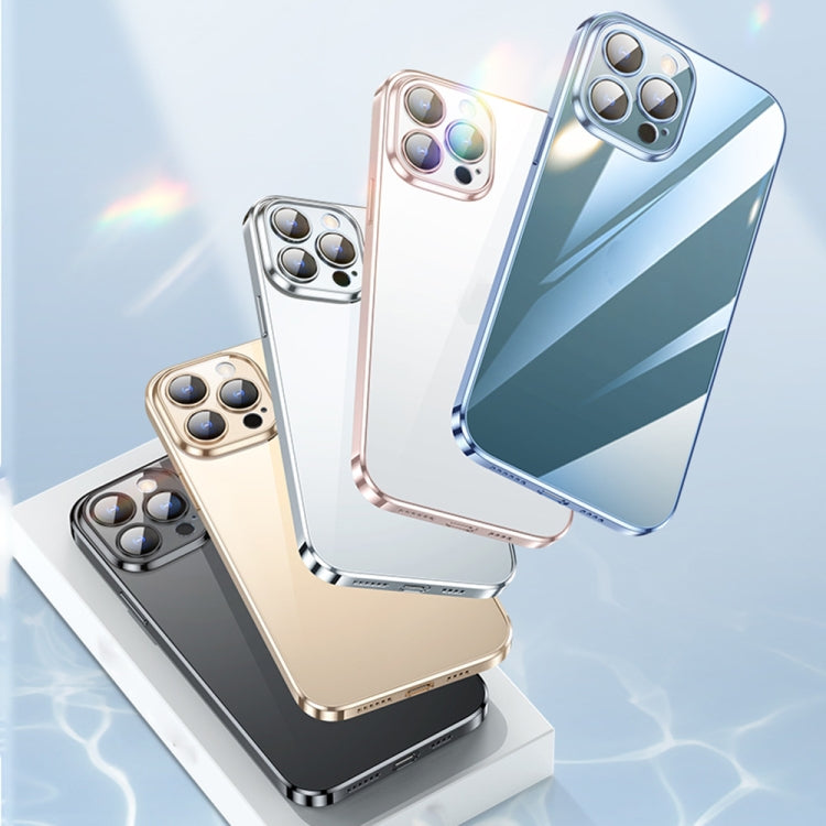 Custodia trasparente TPU con protezione obiettivo per iPhone