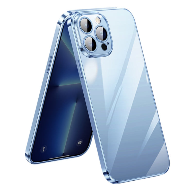 Custodia trasparente TPU con protezione obiettivo per iPhone