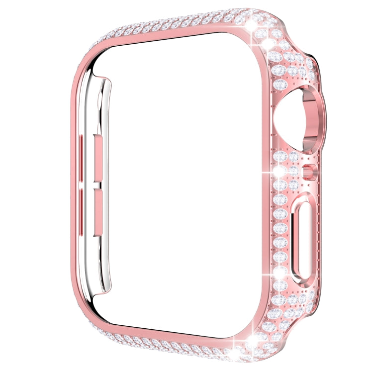 Cassa dell'orologio per PC con diamanti scavati per la serie Apple Watch, 3&2&1 38mm, 3&2&1 42mm