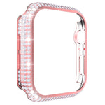 Cassa dell'orologio per PC con diamanti scavati per la serie Apple Watch, 3&2&1 38mm, 3&2&1 42mm