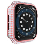 Cassa dell'orologio per PC con diamanti scavati per la serie Apple Watch, 3&2&1 38mm, 3&2&1 42mm