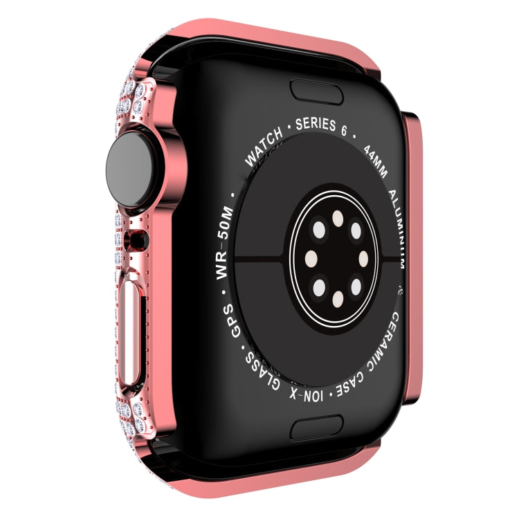 Cassa dell'orologio per PC con diamanti scavati per la serie Apple Watch, 3&2&1 38mm, 3&2&1 42mm