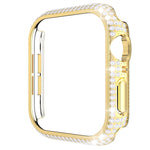 Cassa dell'orologio per PC con diamanti scavati per la serie Apple Watch, 3&2&1 38mm, 3&2&1 42mm