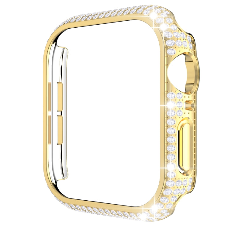 Cassa dell'orologio per PC con diamanti scavati per la serie Apple Watch, 3&2&1 38mm, 3&2&1 42mm
