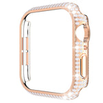 Cassa dell'orologio per PC con diamanti scavati per la serie Apple Watch, 3&2&1 38mm, 3&2&1 42mm