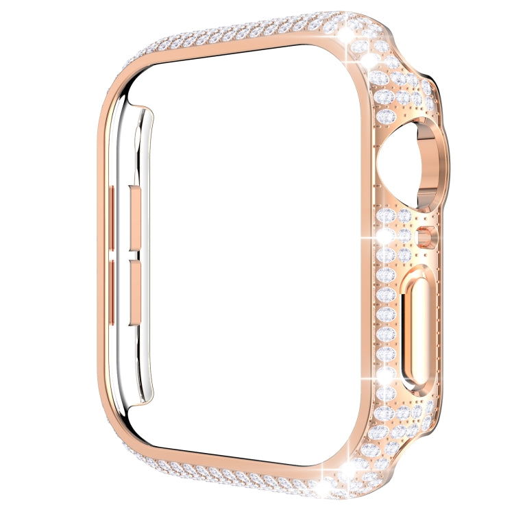 Cassa dell'orologio per PC con diamanti scavati per la serie Apple Watch, 3&2&1 38mm, 3&2&1 42mm