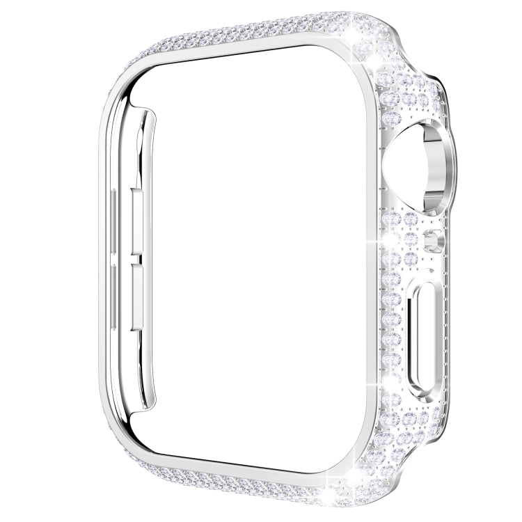Cassa dell'orologio per PC con diamanti scavati per la serie Apple Watch, 3&2&1 38mm, 3&2&1 42mm