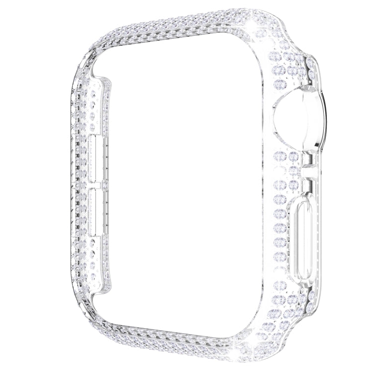 Cassa dell'orologio per PC con diamanti scavati per la serie Apple Watch, 3&2&1 38mm, 3&2&1 42mm