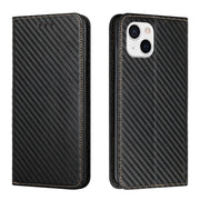 Custodia per telefono in pelle con supporto a vibrazione in fibra di carbonio, For iPhone 13, For iPhone 13 mini, For iPhone 13 Pro, For iPhone 13 Pro Max