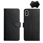 Custodia portafoglio in pelle con slot carte per iPhone XR