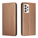 Custodia per telefono in pelle con supporto a vibrazione in fibra di carbonio, For Samsung Galaxy A13 5G, For Samsung Galaxy A33 5G, For Samsung Galaxy A53, For Samsung Galaxy S22 Ultra 5G