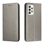 Custodia per telefono in pelle con supporto a vibrazione in fibra di carbonio, For Samsung Galaxy A13 5G, For Samsung Galaxy A33 5G, For Samsung Galaxy A53, For Samsung Galaxy S22 Ultra 5G