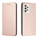 Custodia per telefono in pelle con supporto a vibrazione in fibra di carbonio, For Samsung Galaxy A13 5G, For Samsung Galaxy A33 5G, For Samsung Galaxy A53, For Samsung Galaxy S22 Ultra 5G