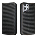 Custodia per telefono in pelle con supporto a vibrazione in fibra di carbonio, For Samsung Galaxy A13 5G, For Samsung Galaxy A33 5G, For Samsung Galaxy A53, For Samsung Galaxy S22 Ultra 5G