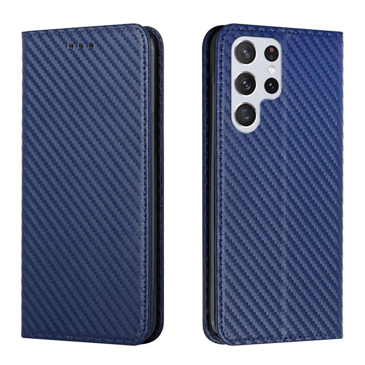 Custodia per telefono in pelle con supporto a vibrazione in fibra di carbonio, For Samsung Galaxy A13 5G, For Samsung Galaxy A33 5G, For Samsung Galaxy A53, For Samsung Galaxy S22 Ultra 5G