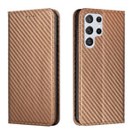 Custodia per telefono in pelle con supporto a vibrazione in fibra di carbonio, For Samsung Galaxy A13 5G, For Samsung Galaxy A33 5G, For Samsung Galaxy A53, For Samsung Galaxy S22 Ultra 5G