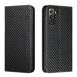 Custodia per telefono in pelle con supporto a vibrazione in fibra di carbonio, For Samsung Galaxy S22 5G, For Samsung Galaxy S22+ 5G, For OPPO A16, For vivo Y21