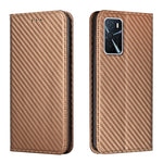 Custodia per telefono in pelle con supporto a vibrazione in fibra di carbonio, For Samsung Galaxy S22 5G, For Samsung Galaxy S22+ 5G, For OPPO A16, For vivo Y21