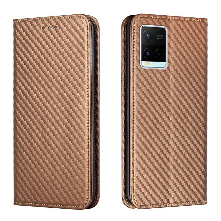 Custodia per telefono in pelle con supporto a vibrazione in fibra di carbonio, For Samsung Galaxy S22 5G, For Samsung Galaxy S22+ 5G, For OPPO A16, For vivo Y21