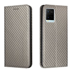 Custodia per telefono in pelle con supporto a vibrazione in fibra di carbonio, For Samsung Galaxy S22 5G, For Samsung Galaxy S22+ 5G, For OPPO A16, For vivo Y21