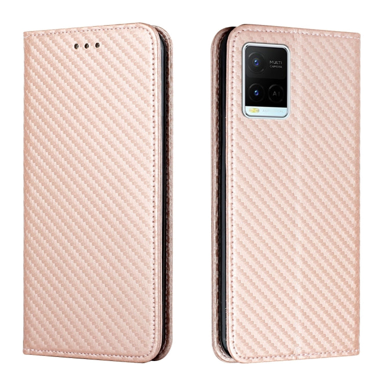 Custodia per telefono in pelle con supporto a vibrazione in fibra di carbonio, For Samsung Galaxy S22 5G, For Samsung Galaxy S22+ 5G, For OPPO A16, For vivo Y21