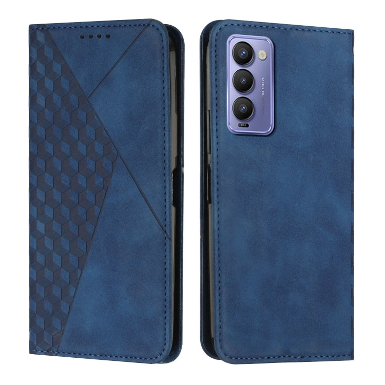 Custodia per telefono in pelle magnetica con giunzione a diamante, For Tecno Camon 17P / 17 Pro, For Tecno Camon 18P / 18, For Tecno Camon 18 Premier, For Tecno POP 5 LTE