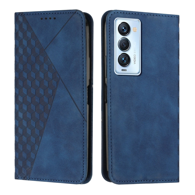 Custodia per telefono in pelle magnetica con giunzione a diamante, For Tecno Camon 17P / 17 Pro, For Tecno Camon 18P / 18, For Tecno Camon 18 Premier, For Tecno POP 5 LTE
