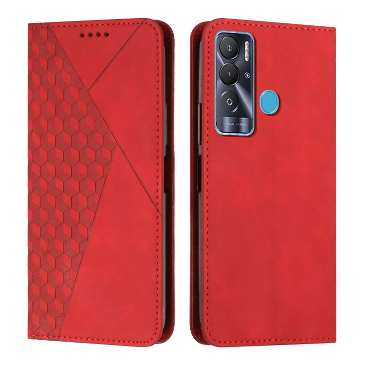 Custodia per telefono in pelle magnetica con giunzione a diamante, For Tecno Pova 2, For Tecno Pova Neo, For Tecno Spark 7, For Tecno Spark 8P