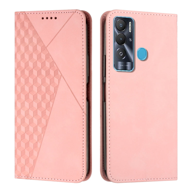 Custodia per telefono in pelle magnetica con giunzione a diamante, For Tecno Pova 2, For Tecno Pova Neo, For Tecno Spark 7, For Tecno Spark 8P