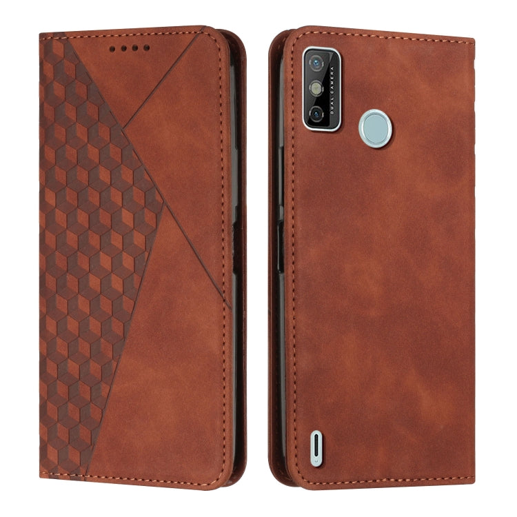 Custodia per telefono in pelle magnetica con giunzione a diamante, For Tecno Spark Go 2020 & 2021 / 6 Go, For Samsung Galaxy A23