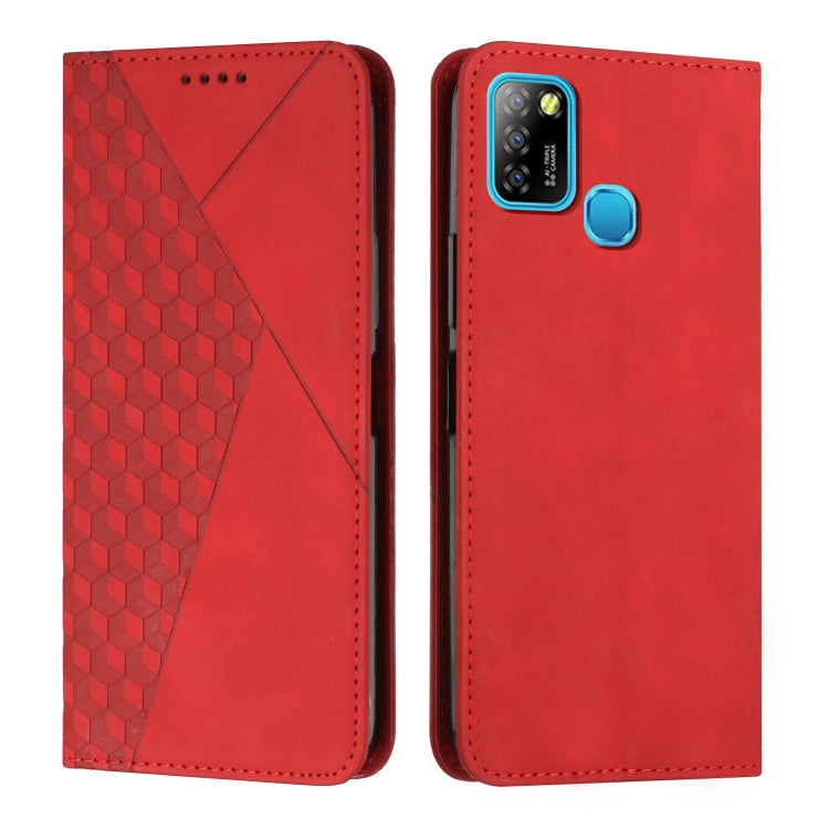 Custodia per telefono in pelle magnetica con giunzione a diamante, For Infinix Hot 10 Lite / Smart 5 2020, For Infinix Hot 10i, For Infinix Hot 11, For Infinix Hot 11 Play/10 Play/Smart 5 2021