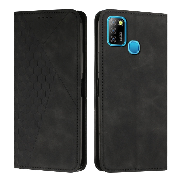 Custodia per telefono in pelle magnetica con giunzione a diamante, For Infinix Hot 10 Lite / Smart 5 2020, For Infinix Hot 10i, For Infinix Hot 11, For Infinix Hot 11 Play/10 Play/Smart 5 2021