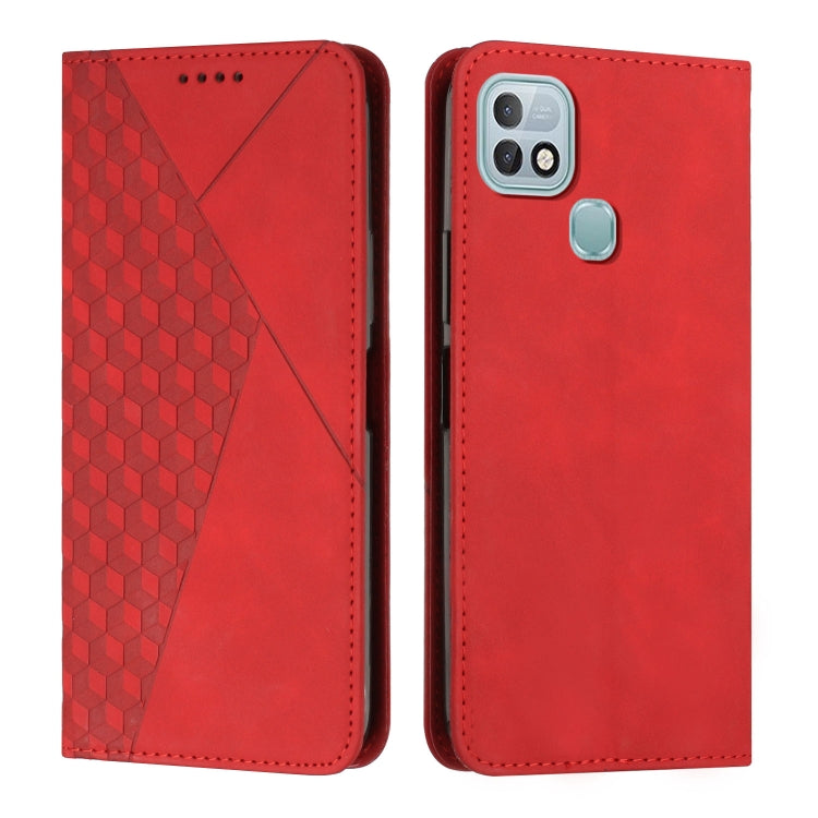 Custodia per telefono in pelle magnetica con giunzione a diamante, For Infinix Hot 10 Lite / Smart 5 2020, For Infinix Hot 10i, For Infinix Hot 11, For Infinix Hot 11 Play/10 Play/Smart 5 2021