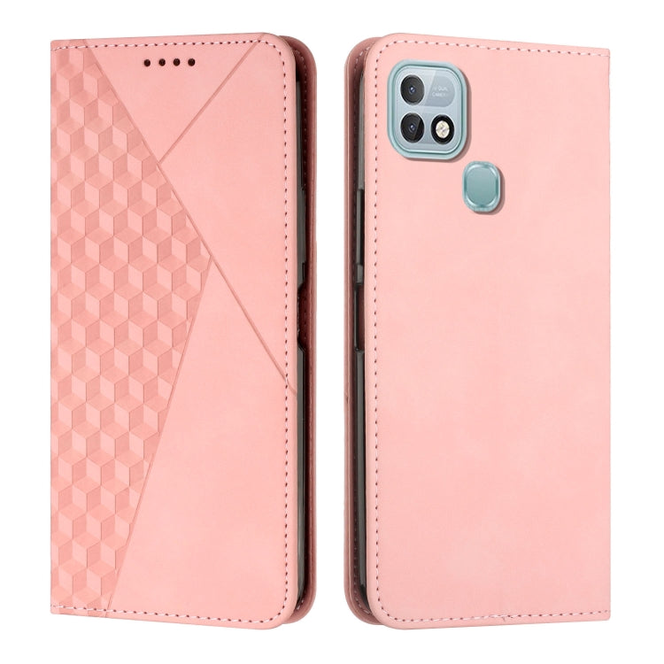 Custodia per telefono in pelle magnetica con giunzione a diamante, For Infinix Hot 10 Lite / Smart 5 2020, For Infinix Hot 10i, For Infinix Hot 11, For Infinix Hot 11 Play/10 Play/Smart 5 2021