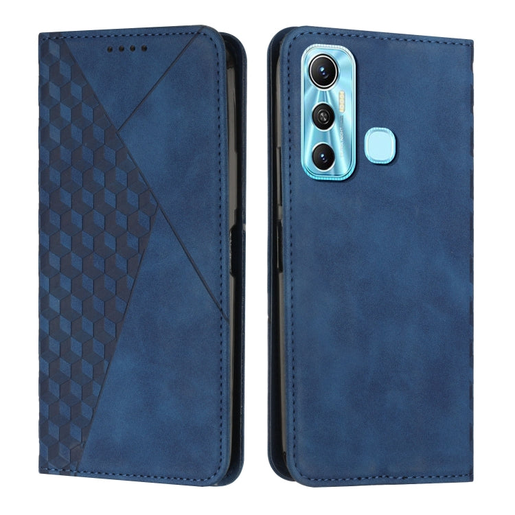 Custodia per telefono in pelle magnetica con giunzione a diamante, For Infinix Hot 10 Lite / Smart 5 2020, For Infinix Hot 10i, For Infinix Hot 11, For Infinix Hot 11 Play/10 Play/Smart 5 2021