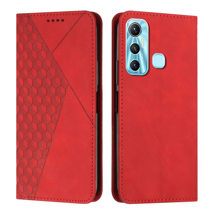 Custodia per telefono in pelle magnetica con giunzione a diamante, For Infinix Hot 10 Lite / Smart 5 2020, For Infinix Hot 10i, For Infinix Hot 11, For Infinix Hot 11 Play/10 Play/Smart 5 2021