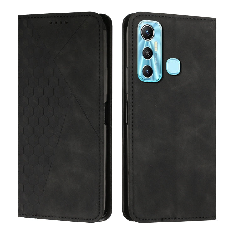 Custodia per telefono in pelle magnetica con giunzione a diamante, For Infinix Hot 10 Lite / Smart 5 2020, For Infinix Hot 10i, For Infinix Hot 11, For Infinix Hot 11 Play/10 Play/Smart 5 2021