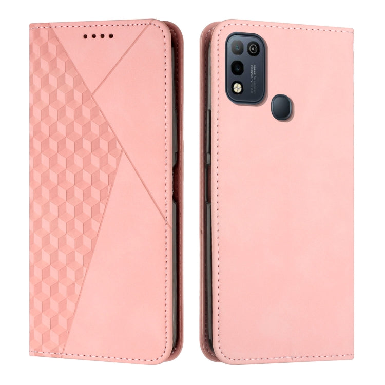 Custodia per telefono in pelle magnetica con giunzione a diamante, For Infinix Hot 10 Lite / Smart 5 2020, For Infinix Hot 10i, For Infinix Hot 11, For Infinix Hot 11 Play/10 Play/Smart 5 2021