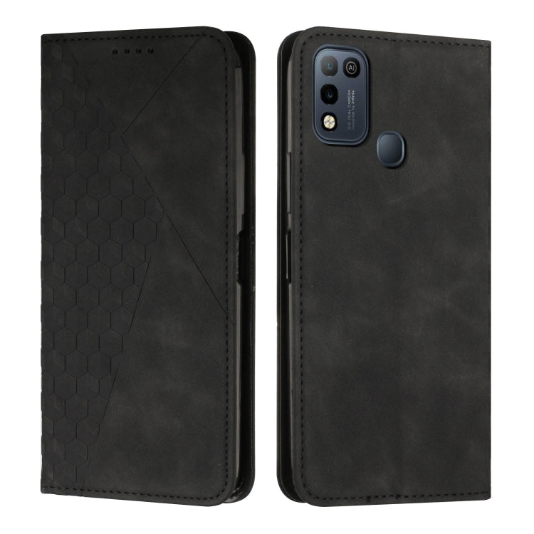 Custodia per telefono in pelle magnetica con giunzione a diamante, For Infinix Hot 10 Lite / Smart 5 2020, For Infinix Hot 10i, For Infinix Hot 11, For Infinix Hot 11 Play/10 Play/Smart 5 2021