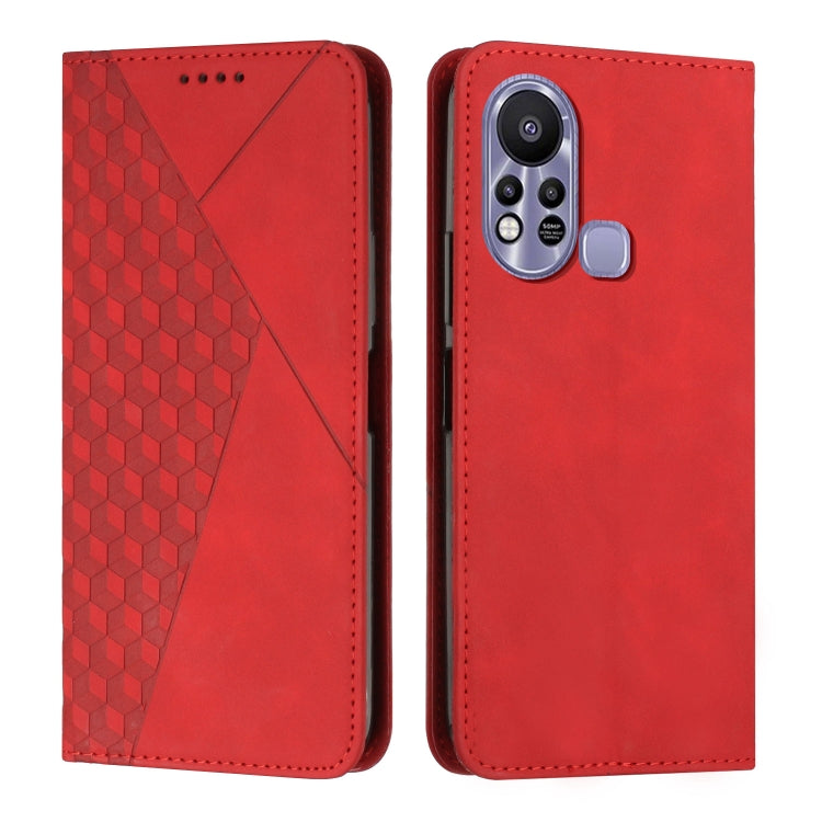 Custodia per telefono in pelle magnetica con giunzione a diamante, For Infinix Hot 11S, For Infinix Hot 11S NFC, For Infinix Hot 10S / 10T / 10S NFC, For Infinix Note 11