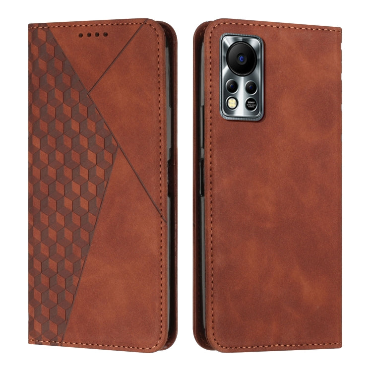 Custodia per telefono in pelle magnetica con giunzione a diamante, For Infinix Hot 11S, For Infinix Hot 11S NFC, For Infinix Hot 10S / 10T / 10S NFC, For Infinix Note 11