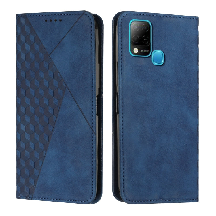 Custodia per telefono in pelle magnetica con giunzione a diamante, For Infinix Hot 11S, For Infinix Hot 11S NFC, For Infinix Hot 10S / 10T / 10S NFC, For Infinix Note 11