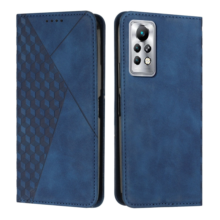 Custodia per telefono in pelle magnetica con giunzione a diamante, For Infinix Note 11 Pro / 11S
