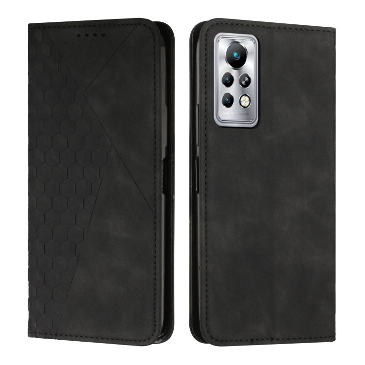 Custodia per telefono in pelle magnetica con giunzione a diamante, For Infinix Note 11 Pro / 11S