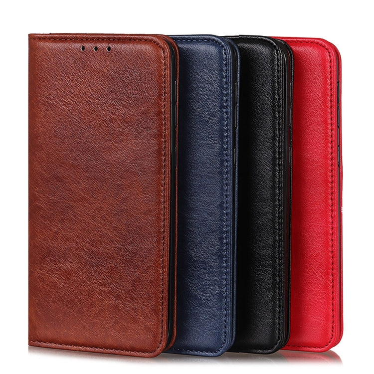 Custodia per telefono in pelle con struttura magnetica Crazy Horse, For Sony Xperia 10 IV, For Sony Xperia 1 IV, For vivo Y75 5G / Y55 5G, For Xiaomi Redmi Note 11E