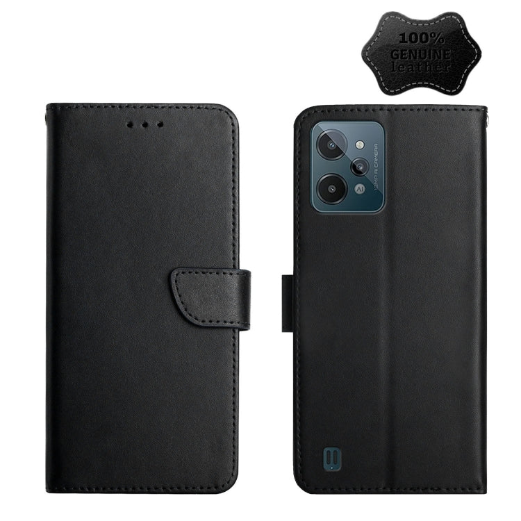 Custodia per telefono flip orizzontale in vera pelle a prova di impronte digitali, For OPPO Realme C31, For OPPO Realme C35, For OPPO Realme GT, For OPPO Realme GT Master