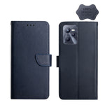 Custodia per telefono flip orizzontale in vera pelle a prova di impronte digitali, For OPPO Realme C31, For OPPO Realme C35, For OPPO Realme GT, For OPPO Realme GT Master
