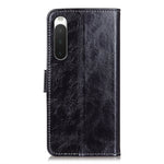 Custodia per cellulare in pelle a vibrazione orizzontale con struttura retrò Crazy Horse, For Sony Xperia 10 IV, For Sony Xperia 1 IV, For vivo Y75 5G / Y55 5G, For Xiaomi Redmi Note 11E