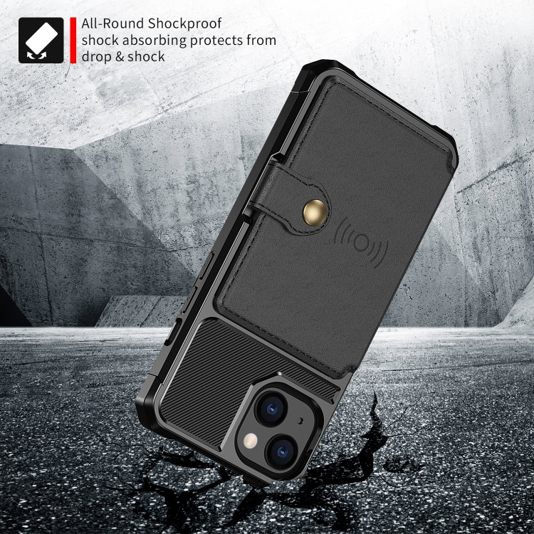 Custodia portafoglio in pelle per iPhone 13 Pro Max